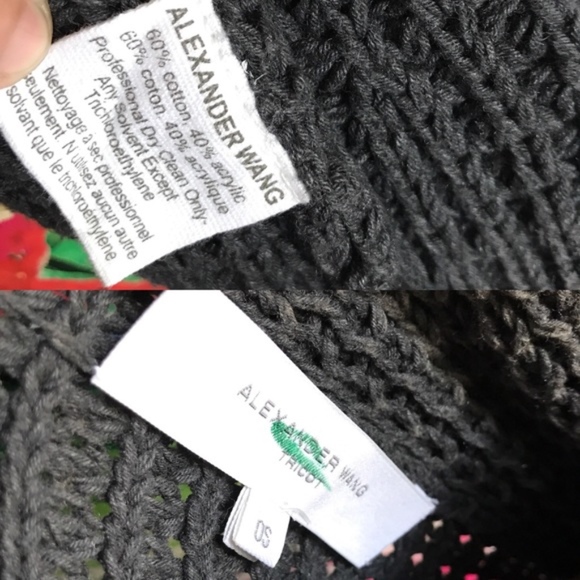 Alexander Wang Sweater Cape Shawl Cable Knit - Picture 8 of 8